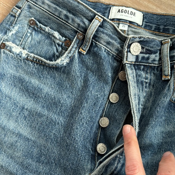 AGOLDE Riley Button Fly - Size 25 - Picture 4 of 7